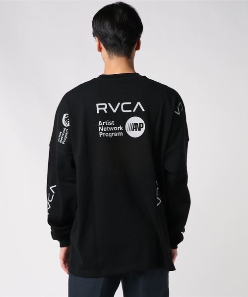 RVCA（ルーカ）の「【RVCA/ルーカ】BOX OVER SIZE FIT LT オーバーサイズフィットプリントロンT（Tシャツ/カットソー・メンズ・ブラック/ダークブラウン/ホワイト・SMALL/MEDIUM/LARGE）」の4枚目の写真
