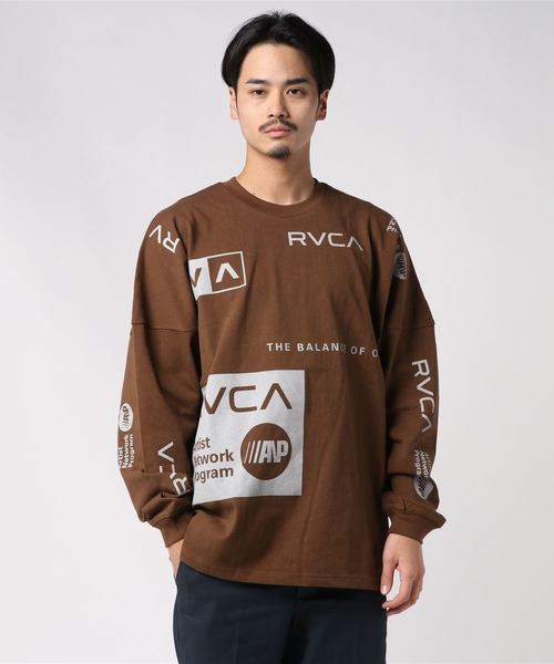 RVCA（ルーカ）の「【RVCA/ルーカ】BOX OVER SIZE FIT LT オーバーサイズフィットプリントロンT（Tシャツ/カットソー・メンズ・ブラック/ダークブラウン/ホワイト・SMALL/MEDIUM/LARGE）」の8枚目の写真
