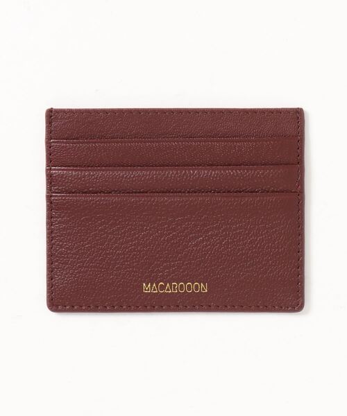〈MACAROOON/マカルーン〉ゴートレザー カードホルダー/ Leather Card Holder（カードケース）｜MACAROOON（マカルーン）