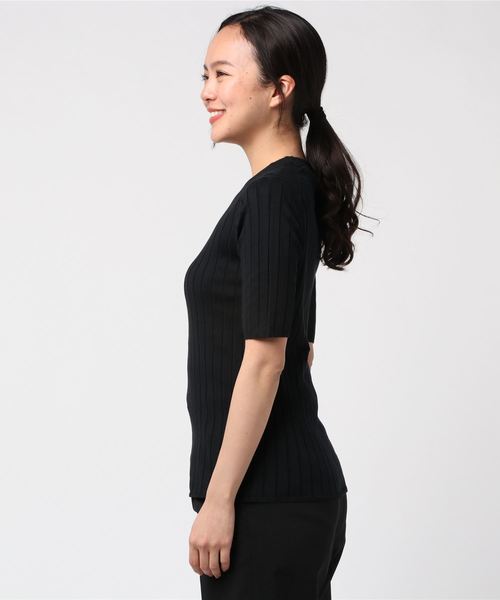 SUNSPEL（サンスペル）の「SUNSPEL / WOMEN’S WIDE RIB COTTON（ニット/セーター・レディース・ブラック/アイボリー・2）」の15枚目の写真