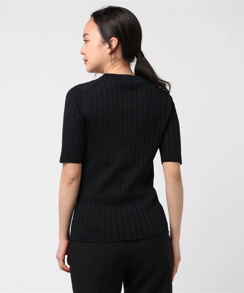 SUNSPEL（サンスペル）の「SUNSPEL / WOMEN’S WIDE RIB COTTON（ニット/セーター・レディース・ブラック/アイボリー・2）」の16枚目の写真