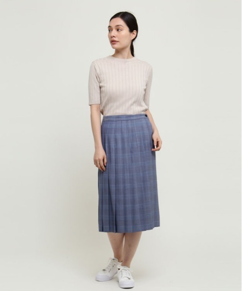 SUNSPEL（サンスペル）の「SUNSPEL / WOMEN’S WIDE RIB COTTON（ニット/セーター・レディース・ブラック/アイボリー・2）」の4枚目の写真