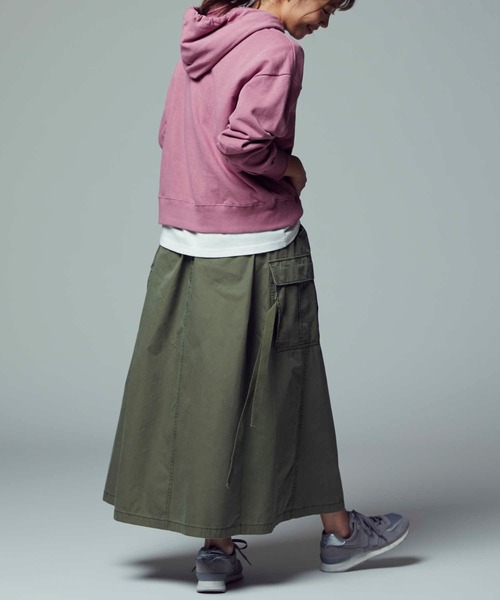 BACK NUMBER（バックナンバー）の「【BACK NUMBER】リップカーゴスカート（スカート・レディース・ベージュ/オリーブ・M/L）」の19枚目の写真