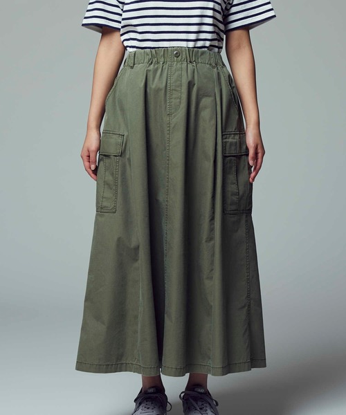 BACK NUMBER（バックナンバー）の「【BACK NUMBER】リップカーゴスカート（スカート・レディース・ベージュ/オリーブ・M/L）」の18枚目の写真