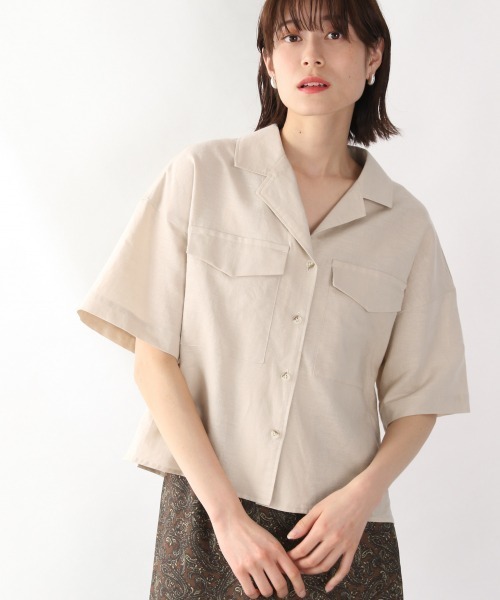 LOWRYS FARM（ローリーズファーム）の「ショートカイキンシャツ
