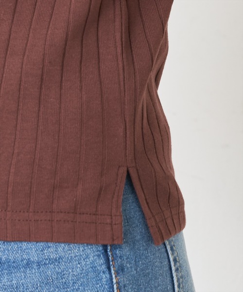 natural couture（ナチュラルクチュール）の「２ＷＡＹワイドリブタンク（タンクトップ・レディース・ブラック/ブラウン/オフホワイト/グリーン/ミント・FREE）」の18枚目の写真