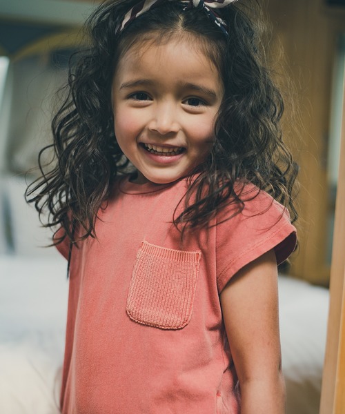 RADCHAP（ラッドチャップ）の「【ペア】ピグメントワンピース（ワンピース・キッズ・オレンジ/ブルー・90cm/100cm/110cm/120cm/130cm/140cm/150cm）」の3枚目の写真