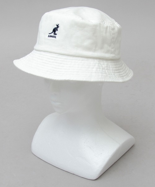 KANGOL（カンゴール）の「【 KANGOL / カンゴール 】 ウォッシュド キャンバス バケットハット（ハット・メンズ・ホワイト/ブラック/ベージュ・L）」の11枚目の写真
