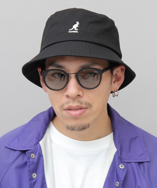 KANGOL（カンゴール）の「【 KANGOL / カンゴール 】 ウォッシュド キャンバス バケットハット（ハット・メンズ・ホワイト/ブラック/ベージュ・L）」の6枚目の写真