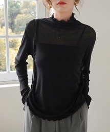 Mayree | 【Mayree】フェアリー ハイネックメロー シースルーT(Tシャツ/カットソー)