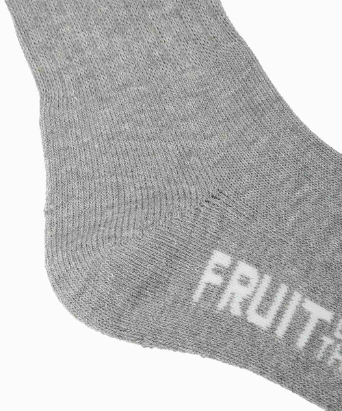 FRUIT OF THE LOOM（フルーツオブザルーム）の「FRUIT OF THE LOOM　クルー丈底パイル刺繍３Pソックス（ソックス/靴下・レディース・マルチ・FREE）」の3枚目の写真