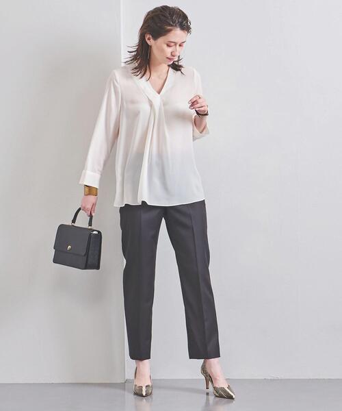 ユナイテッドアローズ／美品❤️アシンメトリータックブラウス オフホワイト MARW UNITED ARROWS（マルゥ ユナイテッドアローズ）の「＜MARW
