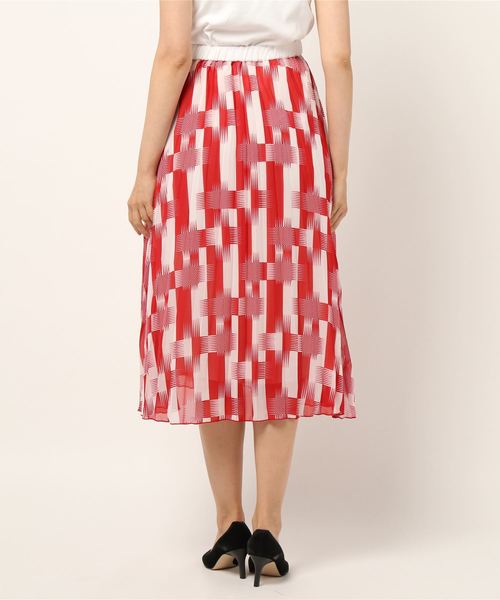 【美品】LUCA 花柄スカート（タグ付き） LADY LUCK LUCA スカート LC/LLL 小紋柄ギャザースカート/柄