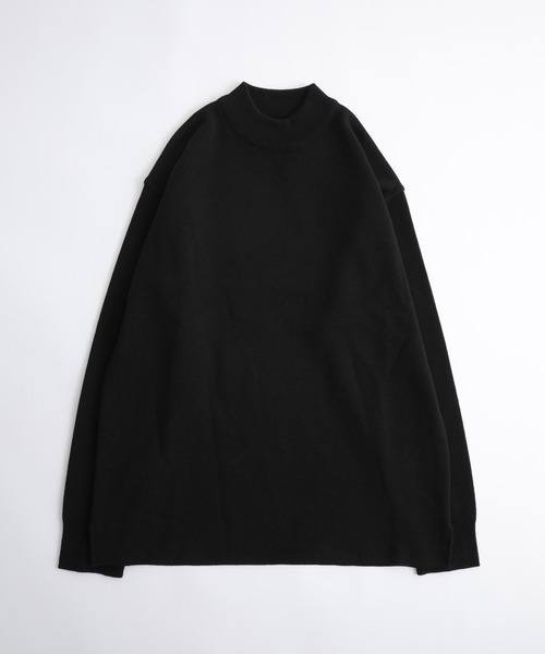 UNITED TOKYO（ユナイテッドトウキョウ）の「ミラノリブモックネックネックニット（ニット/セーター・メンズ・グリーン/ホワイト/ベージュ/インディゴブルー/ブラック/カーキ・3/1/2）」の3枚目の写真