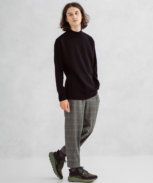 UNITED TOKYO（ユナイテッドトウキョウ）の「ミラノリブモックネックネックニット（ニット/セーター・メンズ・グリーン/ホワイト/ベージュ/インディゴブルー/ブラック/カーキ・3/1/2）」の15枚目の写真