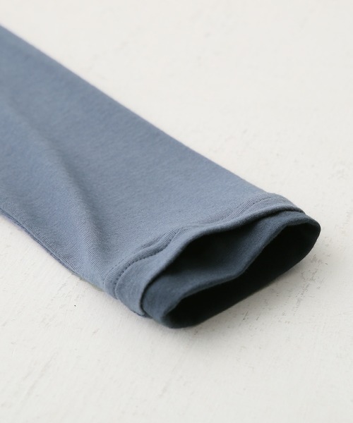 osharewalker(オシャレウォーカー)の「『レイヤード風ミリオンホット指穴ロンT』(Tシャツ/カットソー・レディース・アイボリー/バーガンディー/グレイッシュブルー/ダークグレー/ブラック・1/2/3)」の18枚目の写真