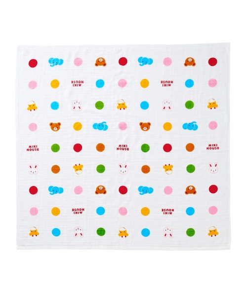 MIKI HOUSE（ミキハウス）の「ガーゼバスタオル（その他ベビー用品・キッズ・ホワイト/ピンク/イエロー/ブルー/マルチ・ONE SIZE）」の5枚目の写真