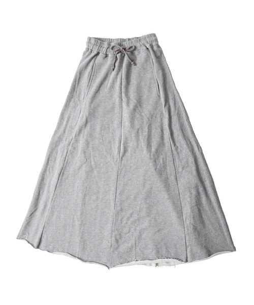 Fashion Letter(ファッションレター)の「裏毛スウェットフレアスカート ロング(スカート・レディース・ブラック/杢グレー/オートミール・M/LL/4L)」の9枚目の写真