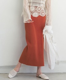 coca（coca） | ＼＼新色登場／／シャリ感ニットリブスカート(スカート)