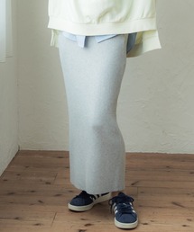 coca（coca）（コカ）の「＼新色登場／シャリ感ニットリブスカート（スカート・グレー系）」