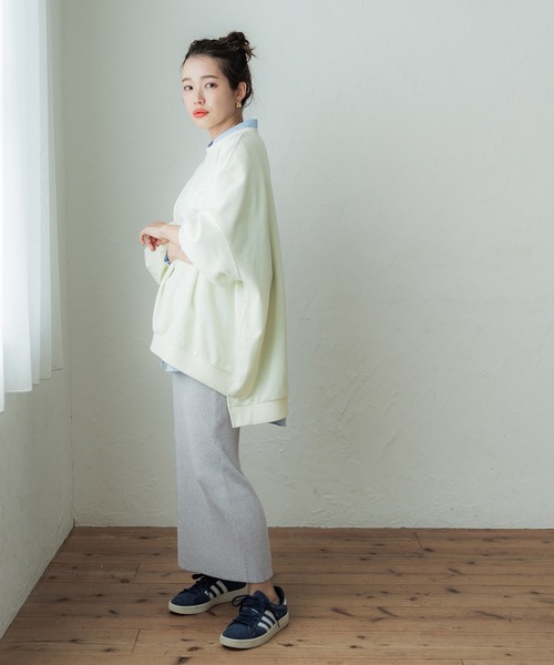 coca（coca）（コカ）の「＼新色登場／シャリ感ニットリブスカート（スカート・レディース・ブラック/イエロー/ブルー/グレー系その他/ネイビー/オレンジ/ピンク/グリーン/ベージュ/ターコイズブルー/カーキ/ピンク系その他/パープル/アイボリー/ライトグレー/ライトブルー・ONE SIZE）」の21枚目の写真