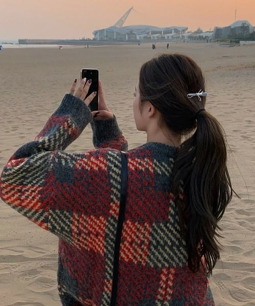 PICCIN（ピッチン）の「【WEB限定】マルチカラーオーバーサイズニット（ニット/セーター・レディース・グレー/オレンジ・M）」の16枚目の写真