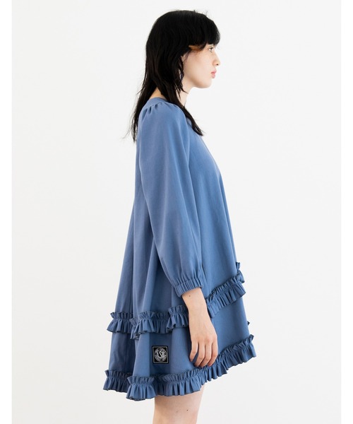 Little sunny bite(リトルサニーバイト)の「Frill girly dress(ワンピース・レディース・ブラック/オレンジ/ブルー・SMALL/MEDIUM)」の11枚目の写真