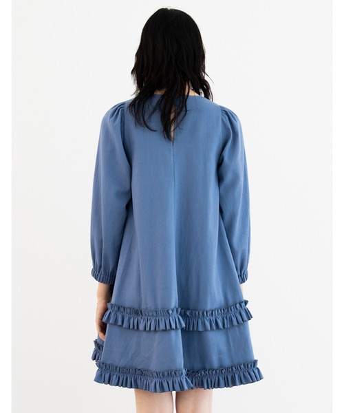 Little sunny bite(リトルサニーバイト)の「Frill girly dress(ワンピース・レディース・ブラック/オレンジ/ブルー・SMALL/MEDIUM)」の12枚目の写真