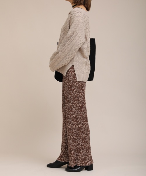 ap retro（アプレトロ）の「アート柄プリーツパンツ【ZOZO限定アイテム】（その他パンツ・レディース・ブラウン/イエロー・FREE）」の10枚目の写真