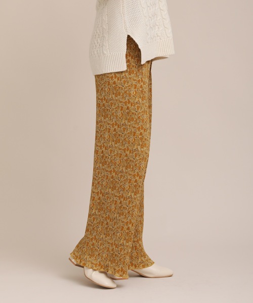 ap retro（アプレトロ）の「アート柄プリーツパンツ【ZOZO限定アイテム】（その他パンツ・レディース・ブラウン/イエロー・FREE）」の13枚目の写真