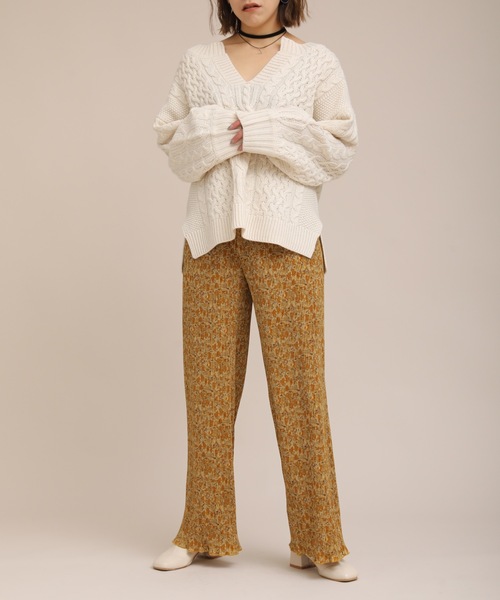 ap retro（アプレトロ）の「アート柄プリーツパンツ【ZOZO限定アイテム】（その他パンツ・レディース・ブラウン/イエロー・FREE）」の18枚目の写真