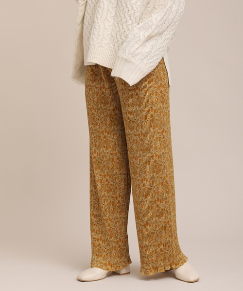 ap retro（アプレトロ）の「アート柄プリーツパンツ【ZOZO限定アイテム】（その他パンツ・レディース・ブラウン/イエロー・FREE）」の12枚目の写真