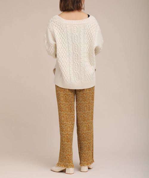 ap retro（アプレトロ）の「アート柄プリーツパンツ【ZOZO限定アイテム】（その他パンツ・レディース・ブラウン/イエロー・FREE）」の20枚目の写真