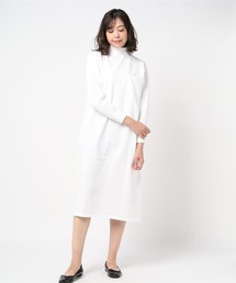 【MADE IN USA】L/S MOCK ONEPIECE LONG / ロングスリーブ モックネックワンピース ロング
