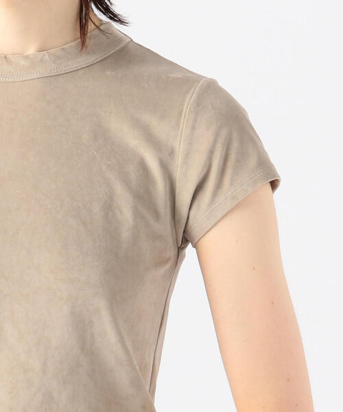TOMORROWLAND （トゥモローランド）の「トリアセテートポリエステルベロア ショートプルオーバー（Tシャツ/カットソー・レディース・ライトブルー/ネイビー/ライトグリーン/キャメル/ライトベージュ/ホワイト/ミント・S）」の19枚目の写真