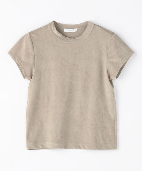 TOMORROWLAND （トゥモローランド）の「トリアセテートポリエステルベロア ショートプルオーバー（Tシャツ/カットソー・レディース・ライトブルー/ネイビー/ライトグリーン/キャメル/ライトベージュ/ホワイト/ミント・S）」の22枚目の写真