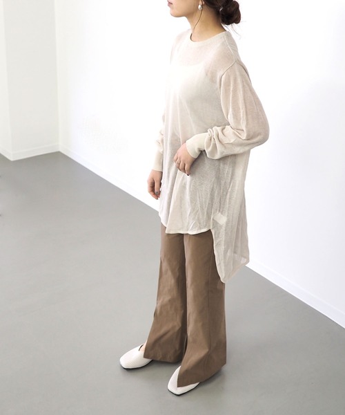 Riberry（リベリー）の「センタースリットイージーフレアパンツ（その他パンツ・レディース・モカ/ベージュ/パープル・MEDIUM）」の20枚目の写真