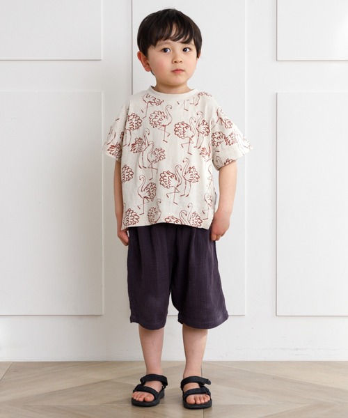 MAKE YOUR DAY（メイクユアデイ）の「ガーゼモナコパンツ■80～140cm（その他パンツ・キッズ・チャコールグレー/ブラウン/ベージュ・120/130/80/90/100/110/140）」の14枚目の写真