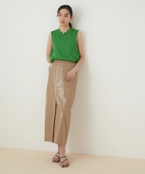 ADAM ET ROPE'(アダムエロペ)の「クロスラインレザーサンダル(サンダル・レディース・オフホワイト/オリーブ/ブラック系その他・22.5cm/23.5cm/24.5cm/23.0cm/24.0cm)」の18枚目の写真