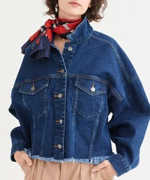 CIMARRON（シマロン）の「《CIMARRON JEANS》FRINGE DENIM　JACKET/裾フリンジデニムジャケット（デニムジャケット）」