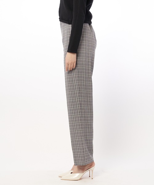 SPIRALGIRL（スパイラルガール）の「チェック柄ストレートパンツ（スラックス・レディース・グレー系その他/グリーン系その他・FREE）」の9枚目の写真