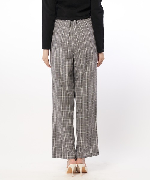 SPIRALGIRL（スパイラルガール）の「チェック柄ストレートパンツ（スラックス・レディース・グレー系その他/グリーン系その他・FREE）」の7枚目の写真