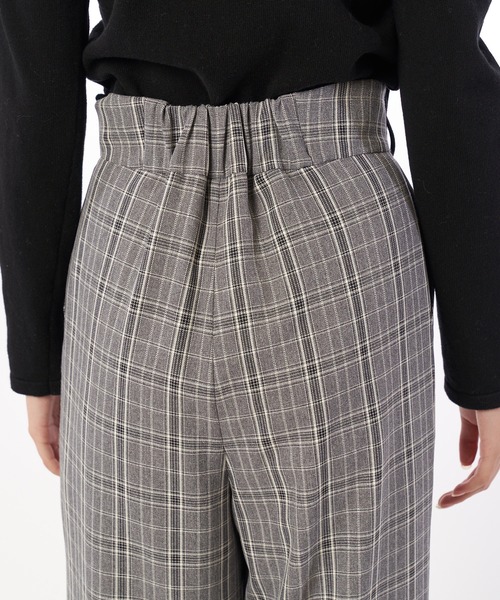 SPIRALGIRL（スパイラルガール）の「チェック柄ストレートパンツ（スラックス・レディース・グレー系その他/グリーン系その他・FREE）」の3枚目の写真