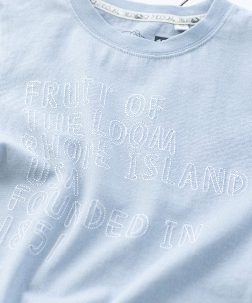 FRUIT OF THE LOOM（フルーツオブザルーム）の「ロゴ刺繍 Tee / Tシャツ / 半袖 / 前面 / プリント / カジュアル / ユニセックス / キッズ（Tシャツ/カットソー・キッズ・ベージュ/ミント/ネイビー・110-120cm/90-100cm/130-140cm）」の6枚目の写真