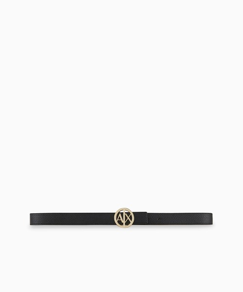 ARMANI EXCHANGE（アルマーニエクスチェンジ）の「【A|X アルマーニ エクスチェンジ】サークルA|Xロゴバックルベルト（ベルト・レディース・ブルー/ブラック系その他/ブラック×ゴールド/ベージュ×ブラック/ホワイト×ホワイト・85cm/75cm/95cm）」の6枚目の写真