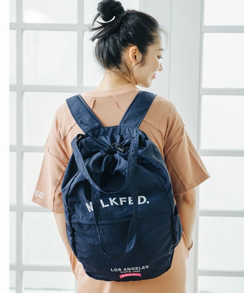 MILKFED.（ミルクフェド）の「2WAY POCKETABLE BAG（バックパック/リュック・レディース・ブラック/ネイビー/オリーブ・ONE SIZE）」の3枚目の写真