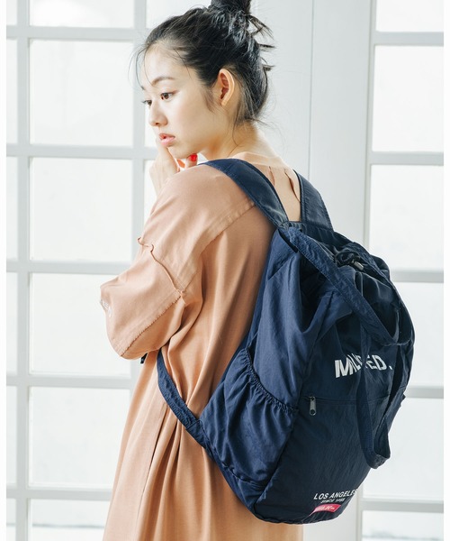 MILKFED.（ミルクフェド）の「2WAY POCKETABLE BAG（バックパック/リュック・レディース・ブラック/ネイビー/オリーブ・ONE SIZE）」の8枚目の写真
