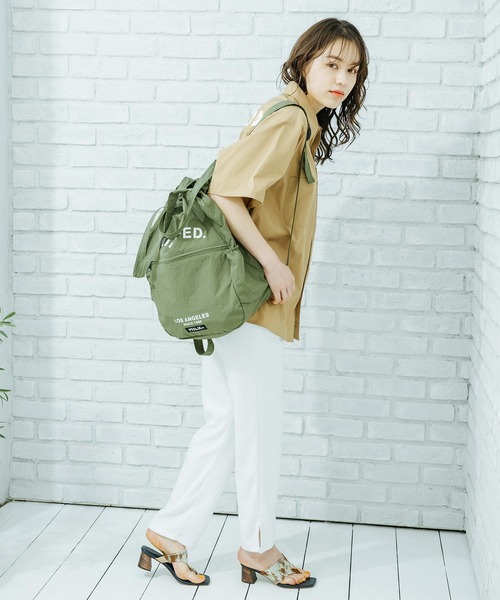 MILKFED.（ミルクフェド）の「2WAY POCKETABLE BAG（バックパック/リュック・レディース・ブラック/ネイビー/オリーブ・ONE SIZE）」の13枚目の写真