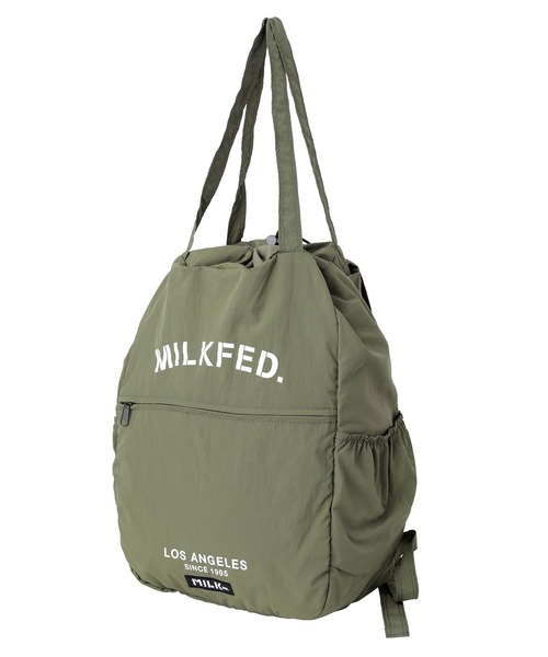 MILKFED.（ミルクフェド）の「2WAY POCKETABLE BAG（バックパック/リュック・レディース・ブラック/ネイビー/オリーブ・ONE SIZE）」の15枚目の写真