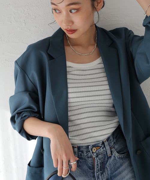 B.C STOCK（ベーセーストック）の「TWILL W BREASTED JACKET